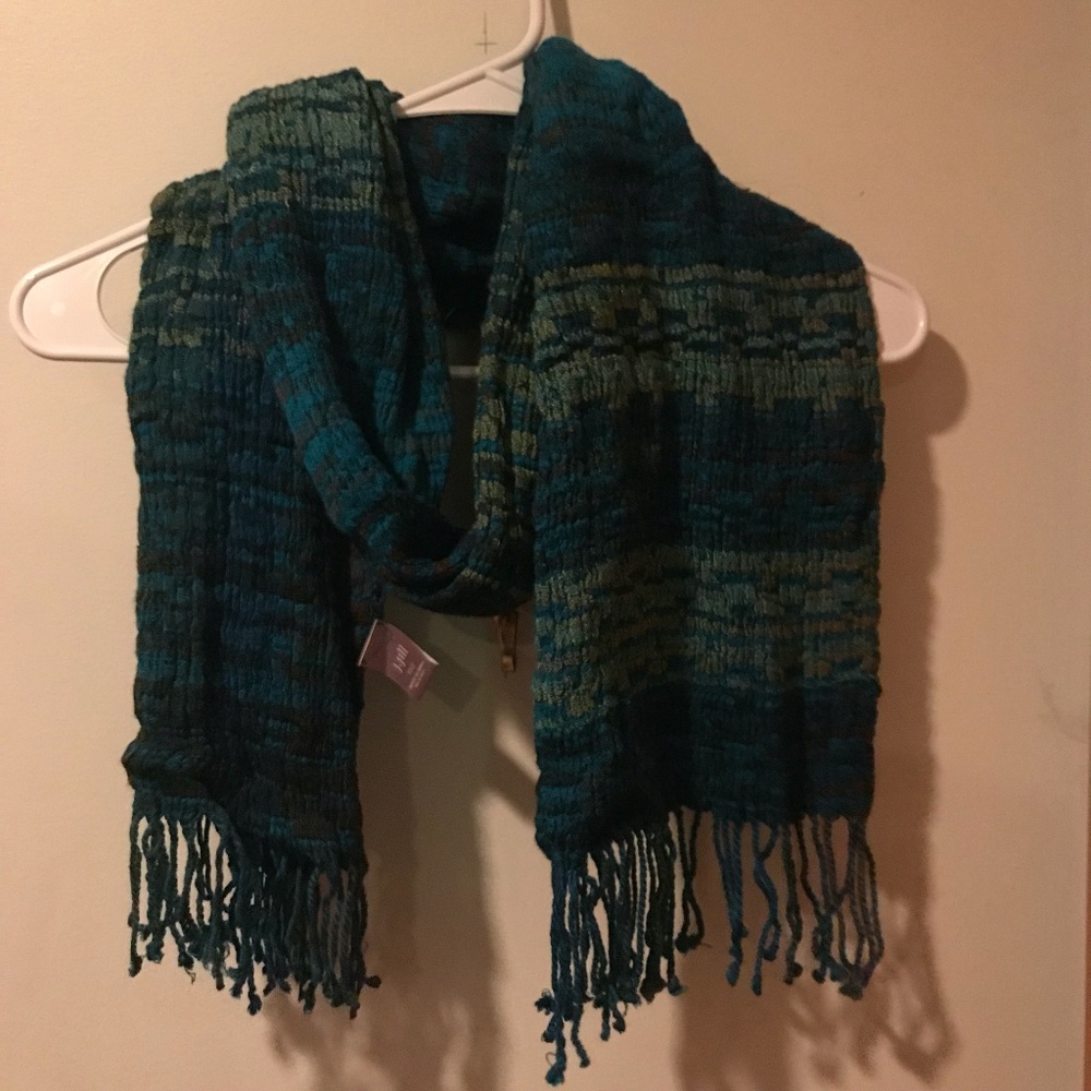 J.Jill Blue Green and Gold Scarf | Size: 1SZ